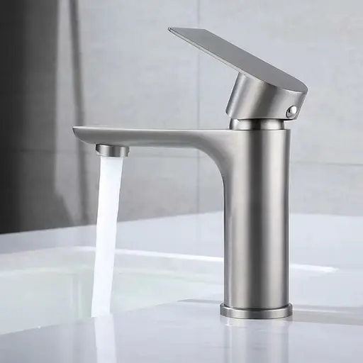 Змішувач для умивальника Platinum AR23 нержавіюча сталь - фото 2