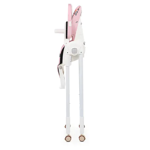 Стульчик для кормления Bambi M 5673-8 с принтом, экокожа, Pink  - фото 6