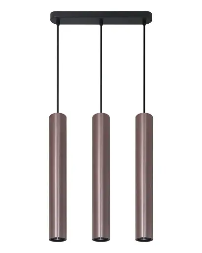 Подвесной светильник, люстра над столом, барной стойкой Goldlux 326157 Lungomare GU10 3x10W IP20 Медный - фото 1