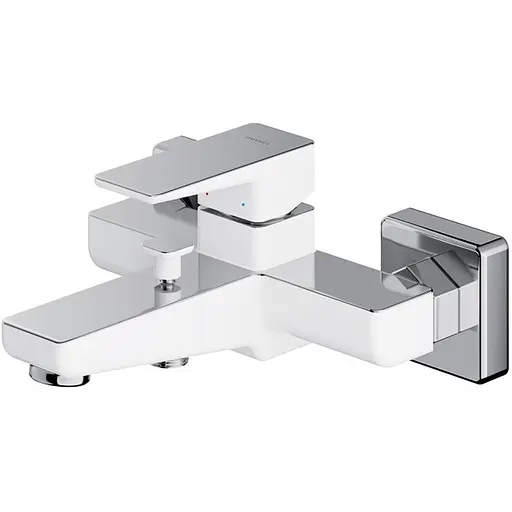 Смеситель для ванны Omnires Parma chrome/white (PM7430CRB) - фото 1