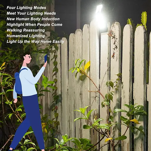 Сонячна лампа для саду 72 світлодіоди IP65 водонепроникна білий - фото 7