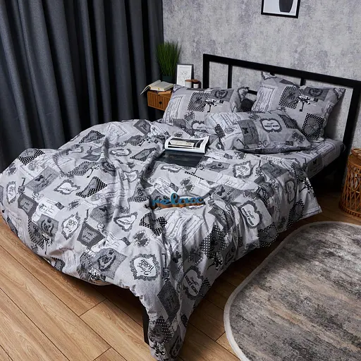 Комплект постільної білизни Moon&Star Бязь Gold Люкс Vintage Keys King Size 220x240 наволочки 2х70х70 - фото 3