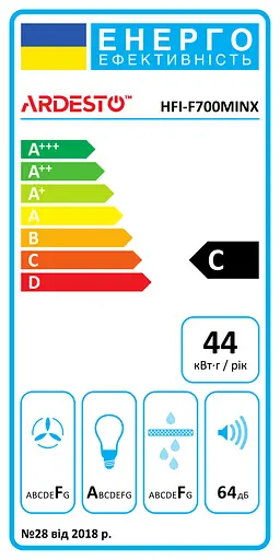 Вытяжка Ardesto встраиваемая 52 см 450 м3ч нержавеющая сталь - фото 2
