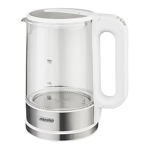 Стеклянный чайник 1.7л с регулятором температуры Mesko MS 1301w - фото 3