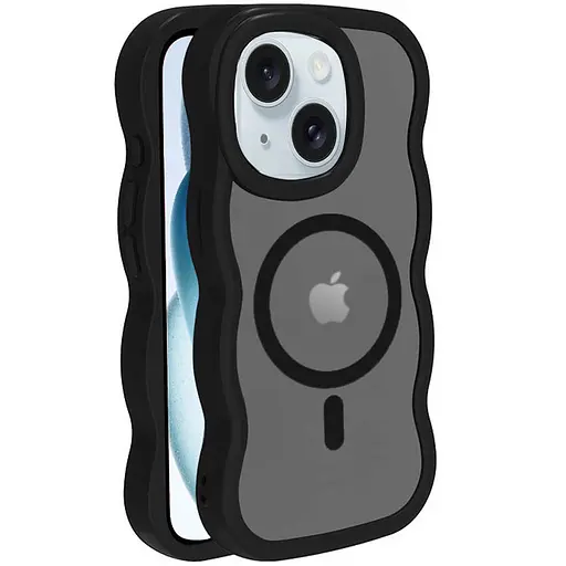 Чохол Epik TPU+PC Undine with MagSafe для Apple iPhone 15, 6.1 Black - фото 1