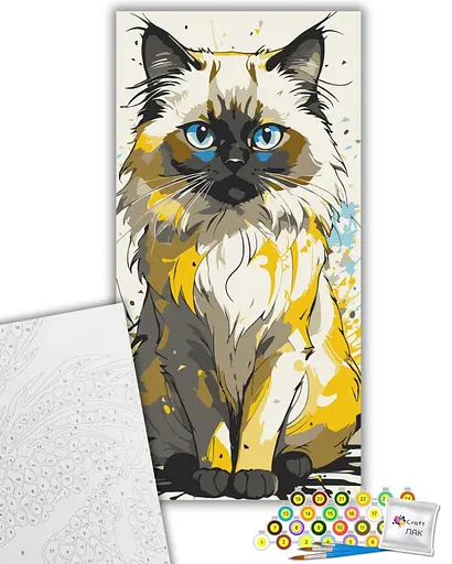 Набір для розпису ArtCraft Гарний котик 40 x 80 см (11560-AC) - фото 2