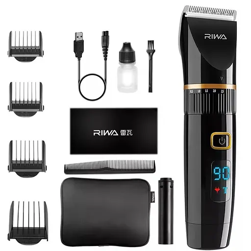 Машинка для стрижки волосся Xiaomi Riwa RE-6501T (2 Battery) Black - фото 2