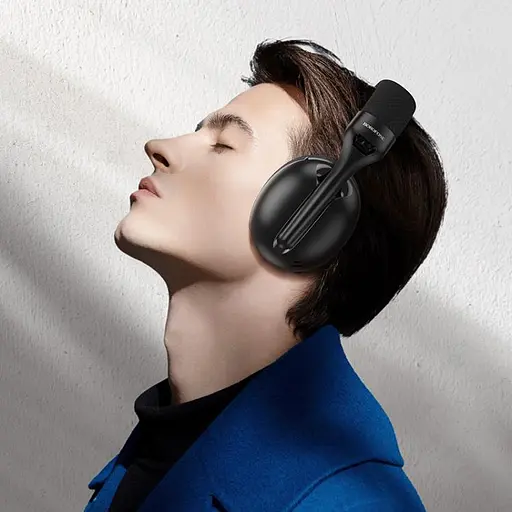 Беспроводные игровые наушники Borofone BO30 Magic light (Bluetooth, Type-C to 3.5 wired) 400mAh, 32h, Черный - фото 5