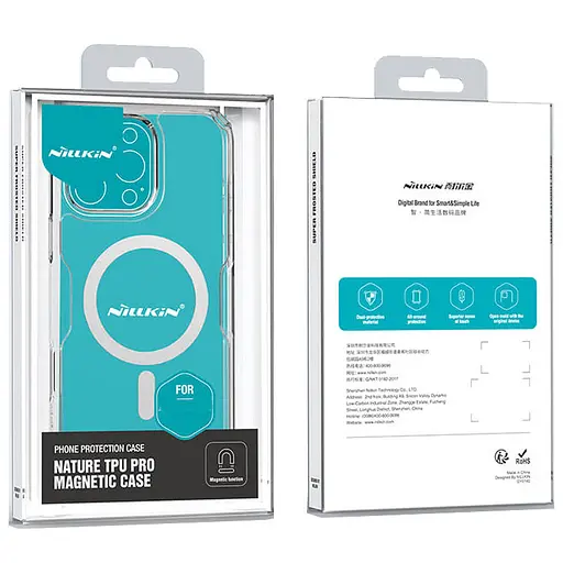 Чохол TPU Nillkin Nature Pro Magnetic для Apple iPhone 16 Pro Max 6.9 Безбарвний прозорий - фото 8