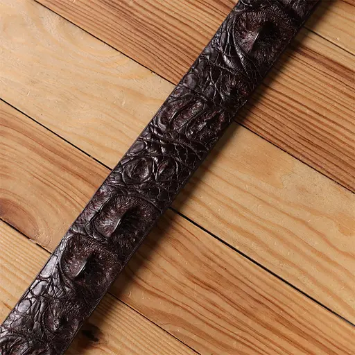 Ремінь Crocodile Leather чоловічий  3,7х115 см acs0029608 - фото 10