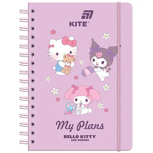 Щоденник на спіралі Kite Hello Kitty тверда обкладинка (HK26-438) - фото 1