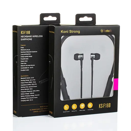 Наушники Bluetooth KONI strong KS-F18B - фото 2