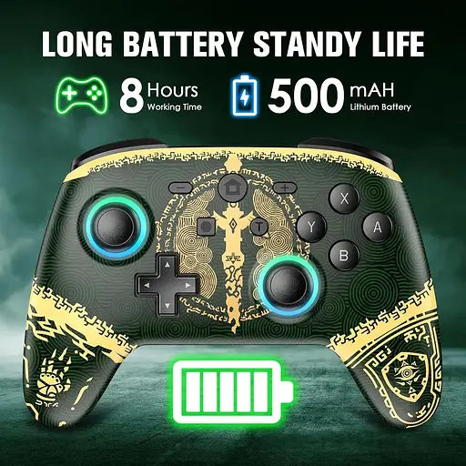 Джойстик Switch Pro Controller совместим с Nintendo Switch/Switch Lite/Switch OLED, 7 цветов - фото 6