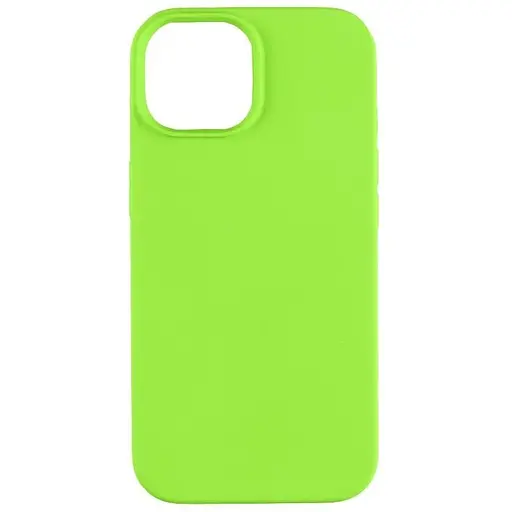 Чехол Space Silicone Case Full Size AA Apple iPhone 15 Shiny green