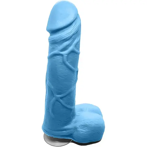 Крафтовое мыло-член с присоской Чистий Кайф Blue Size M