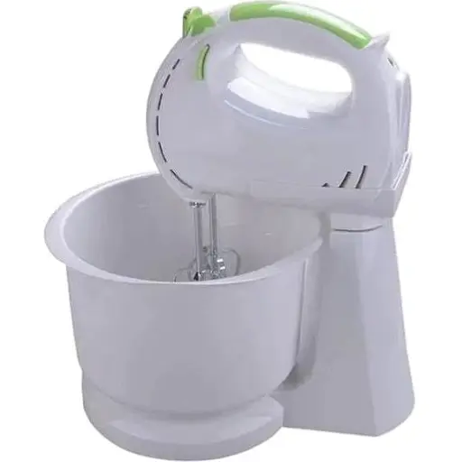 Ручний міксер з чашею Maestro MR-551 для дому 7 швидкостей 2 насадки Білий 300 Вт - фото 1