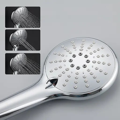 Душова система прихованого монтажу Gappo G7104, вилив - перемикач на лійку, 3-функції, хром - фото 3