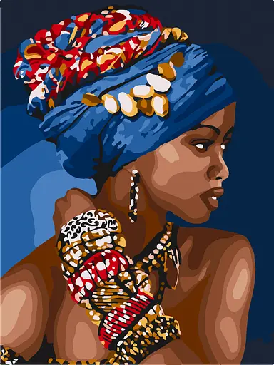 Картина за номерами "African woman" 10369-NN 30х40 см