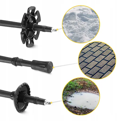 Трекинговые палки Mountain Goat Active 38-130 см Black (P-5905973404679) - фото 6