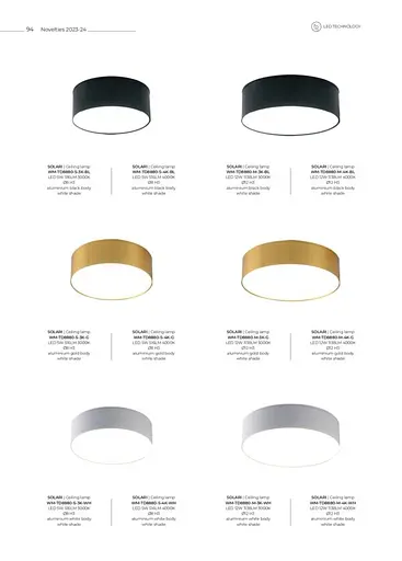 Светильник SOLARI WM-TD8880-S-4K-G Zuma Line - фото 2