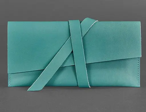 Кожаный женский тревел-кейс Voyager 1.2 Бирюзовый - фото 1