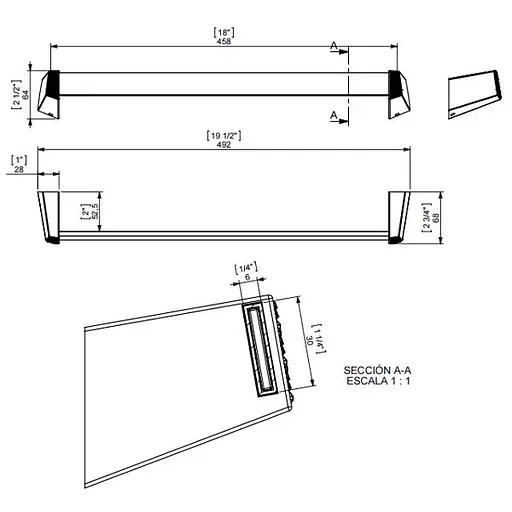 Тримач для рушника Sonia S8 161782 Хром - фото 3