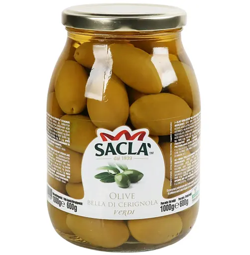 Оливки Sacla' зелені 1 кг