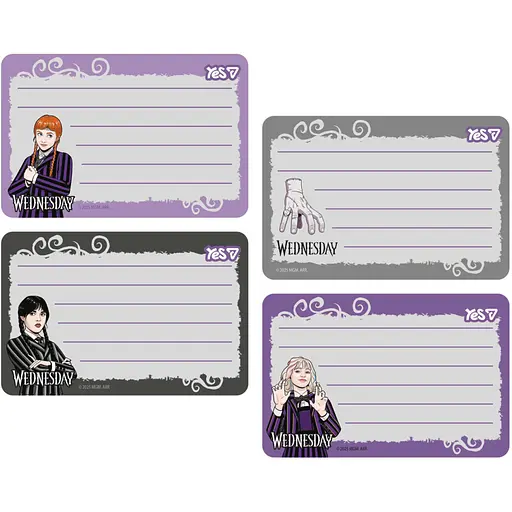 Наліпки на зошити Yes Wednesday 1 8 шт. (955530)