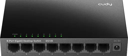 Комутатор Cudy GS108 8 портовий Gigabit Metal Desktop Switch - фото 2