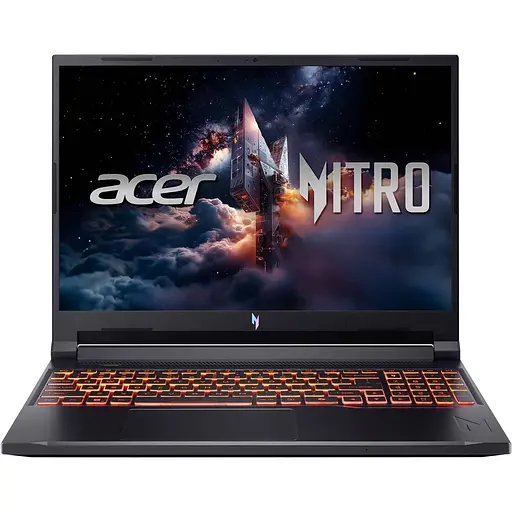 Ноутбук Acer 16 Nitro V 16 ANV16-72-722V 1920x1200 IPS/Intel Core 7 240H/16GB/1TB/RTX 5070 8GB/DOS/Black (NH.QZREU.004) - фото 1