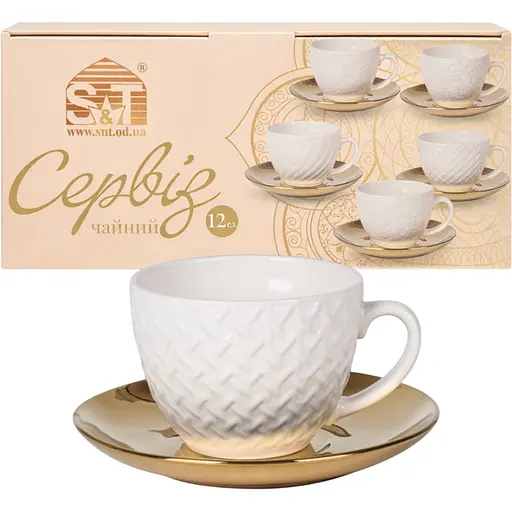 Сервіз чайний S&T Golden Anfen 12 предметів (04-001-004) - фото 1