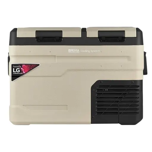 Холодильник автомобильный Brevia 38л (компрессор LG) двухкамерный 23425 - фото 1