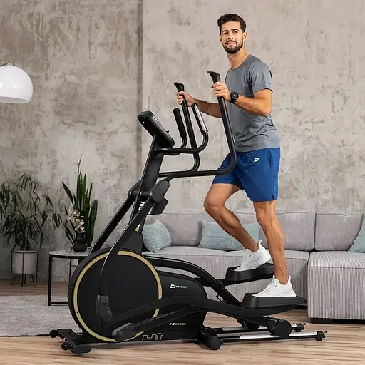 Орбитрек Hop-Sport HS-250CF Jucon черно-золотистый - фото 2