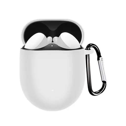 Чохол-накладка DK Silicone Candy Friendly з карабіном для Google Pixel Buds A (011407) (white) - фото 2