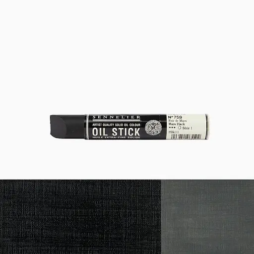 Фарба олійна у формі пастелі Sennelier Oil Stick, 38 мл, S1, Чорний Марс (Mars Black) - фото 2