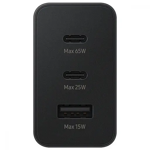 Зарядний пристрій Samsung 65W Power Adapter Trio w/o cable Black (EP-T6530NBEG) - фото 9