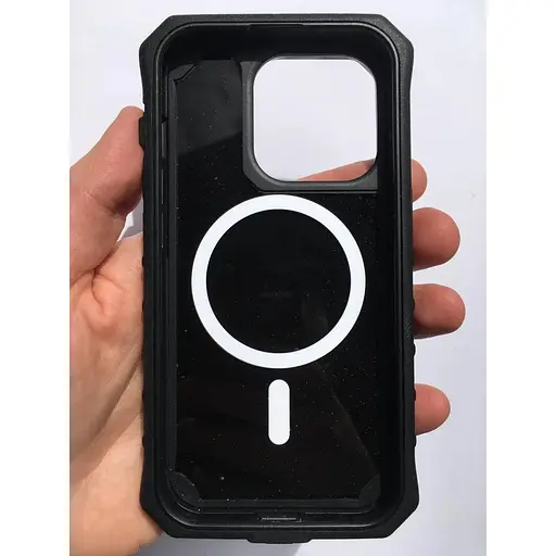 Противоударный чехол Pelican Ambassador MagSafe аналог OtterBox Defender для iPhone 15 Pro (6.1") Black - фото 5