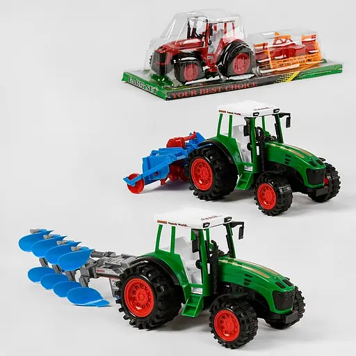 Трактор 0488-94-95-96 инерция, в слюде (6965496110715) Микс - фото 1