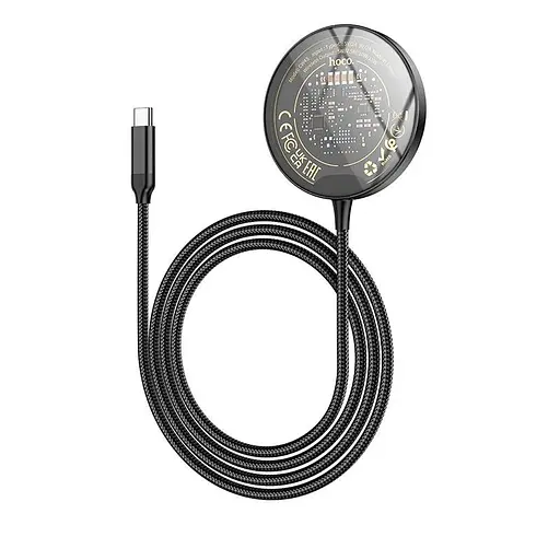 Зарядка Qi HOCO Discovery Edition 3-in-1 magnetic wireless fast charger CW45 - фото 7