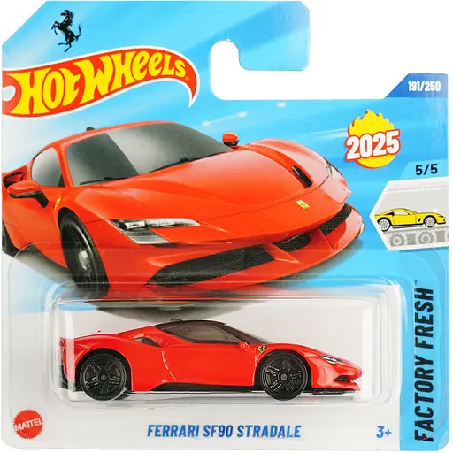 Базова машинка Hot Wheels Factory Fresh Ferrari SF90 Stradale червона (5785) HYW34-N521  