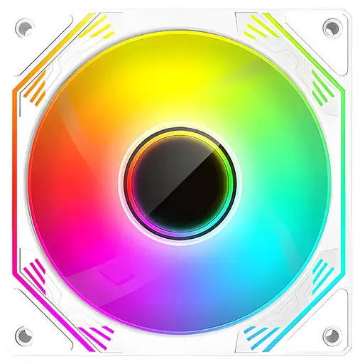 Вентилятор Coolmoon 120мм CM-V12-W Forward (CM-V12-W-F) White - фото 2