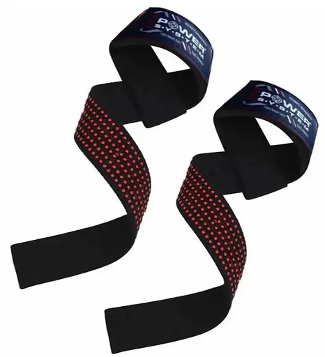 Лямки для тяги Power System PS-3430 XTR-Grip Straps Black/Red (PS-3430_Black-Red) - фото 1
