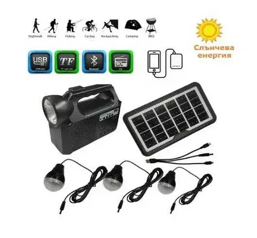 Автономная солнечная станция GDLite GD-8017 МК + Павербанк - фото 5