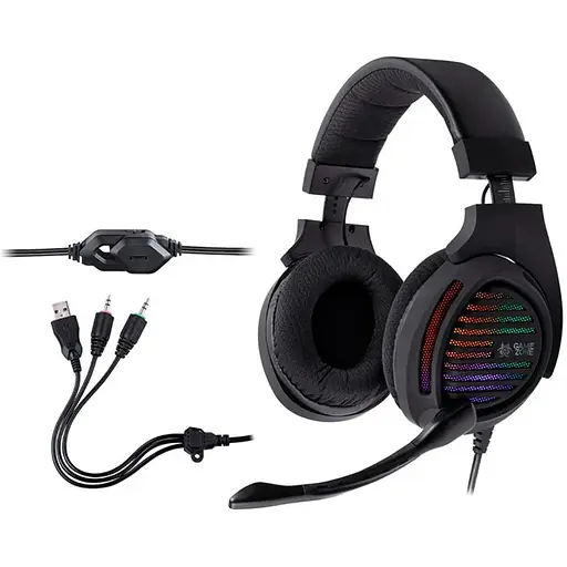 Комп'ютерна аудіо гарнітура Tracer Gamezone Aligator RGB Rainbow LED (TRASLU46466)