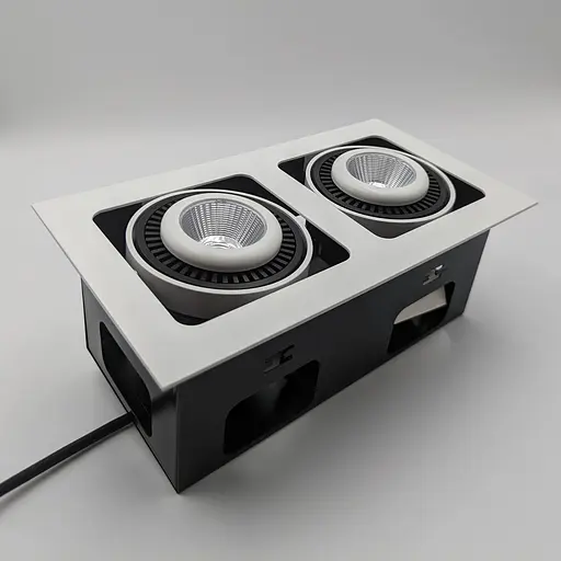 Точковий світильник Skarlat RGL7115-2 2×12W WH+BK 3000K - фото 5