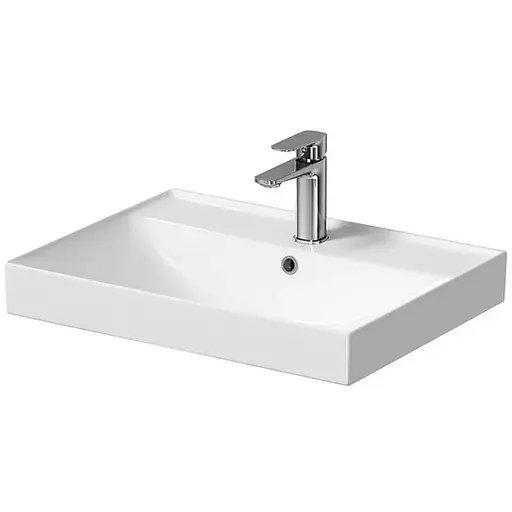 Умивальник меблевий Cersanit Larga 60 білий EW K120-009 - фото 1