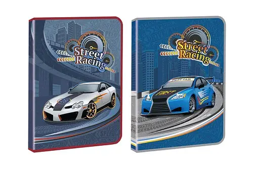 Тека на блискавці Kidis, А4, пластикова з глітером, Street Racing, спортивні машини, 7472 (В асортименті) - фото 2