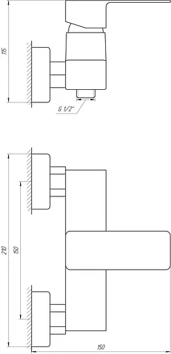Змішувач для душу Domino Malibu DMM-105N Хром - фото 5