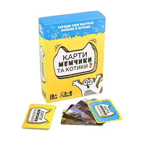 Карткова настільна гра «Карти мемчики і котики 2» 30735, 110 карток - фото 2