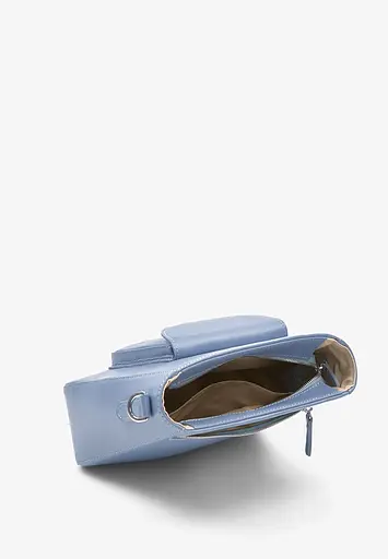 Жіноча шкіряна сумка Stella блакитна - фото 7